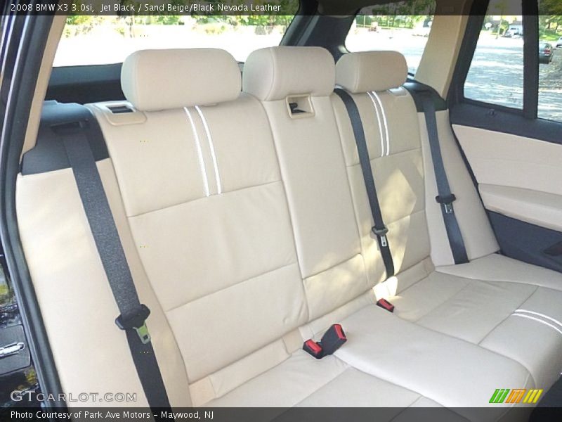 Jet Black / Sand Beige/Black Nevada Leather 2008 BMW X3 3.0si