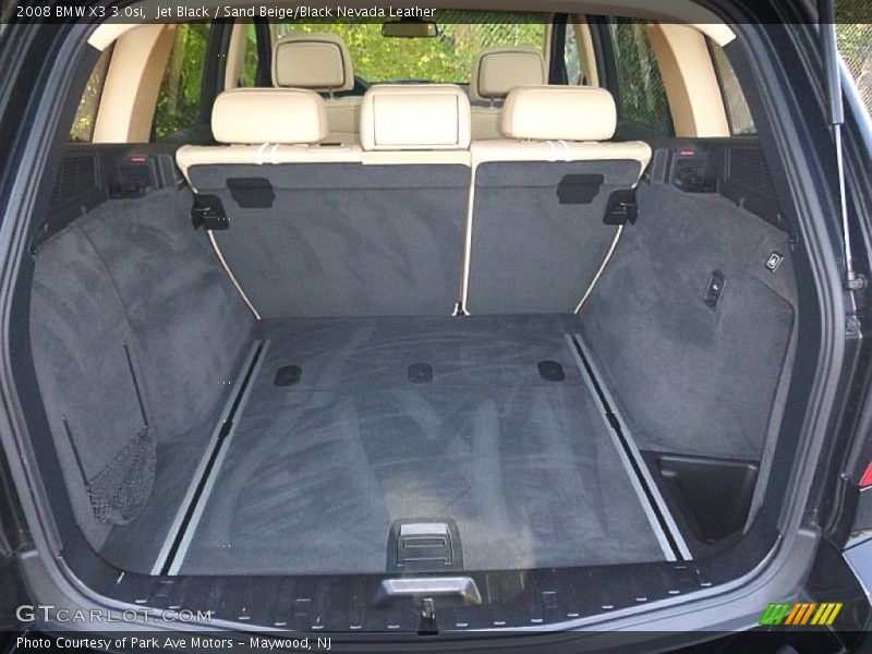 Jet Black / Sand Beige/Black Nevada Leather 2008 BMW X3 3.0si