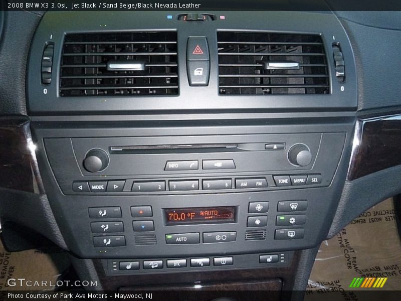 Jet Black / Sand Beige/Black Nevada Leather 2008 BMW X3 3.0si