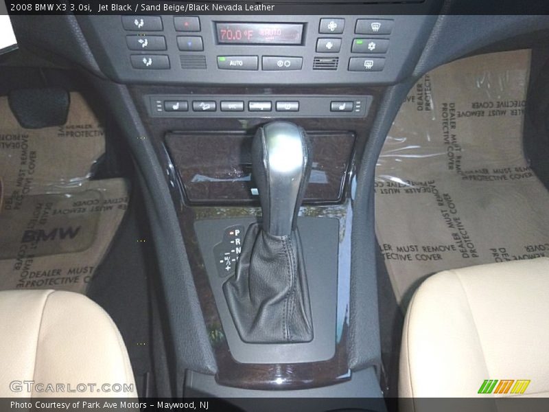 Jet Black / Sand Beige/Black Nevada Leather 2008 BMW X3 3.0si
