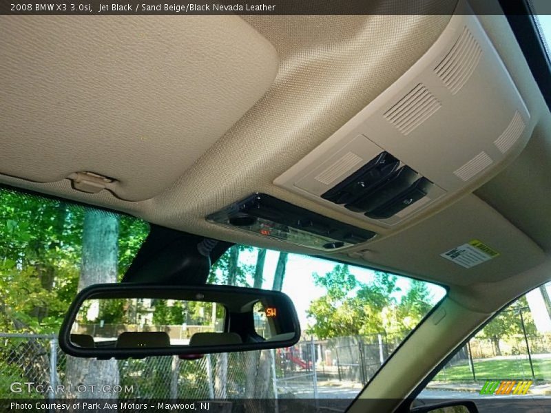 Jet Black / Sand Beige/Black Nevada Leather 2008 BMW X3 3.0si