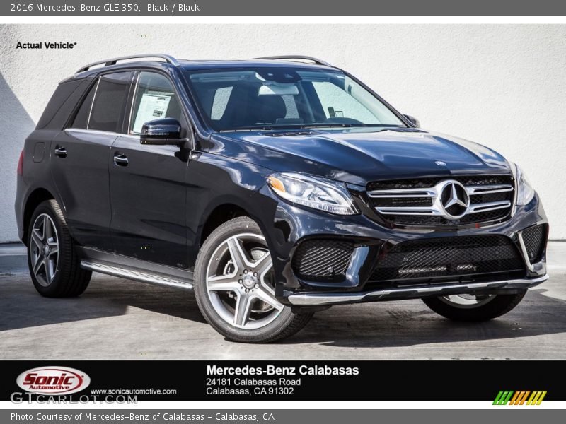 Black / Black 2016 Mercedes-Benz GLE 350