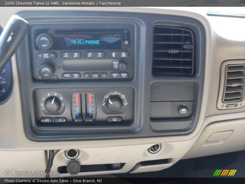Sandstone Metallic / Tan/Neutral 2006 Chevrolet Tahoe LS 4WD