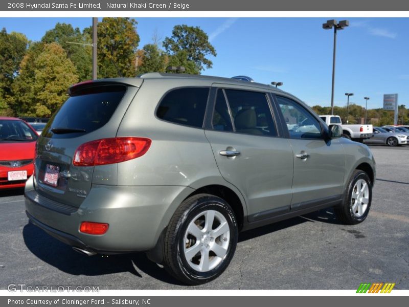 Natural Khaki Green / Beige 2008 Hyundai Santa Fe Limited