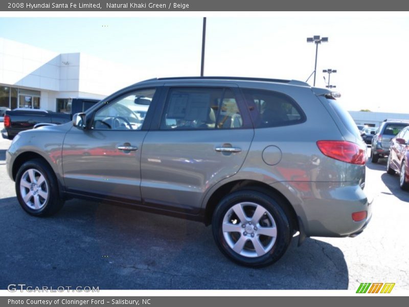 Natural Khaki Green / Beige 2008 Hyundai Santa Fe Limited