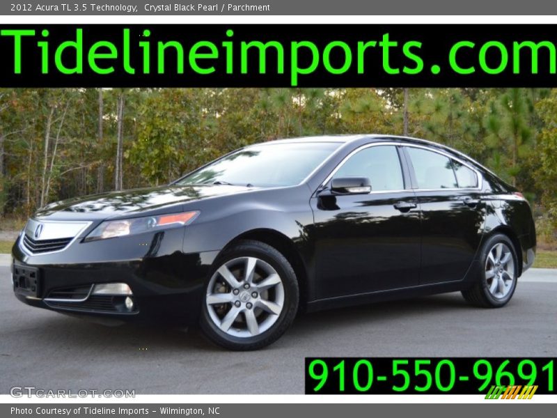 Crystal Black Pearl / Parchment 2012 Acura TL 3.5 Technology