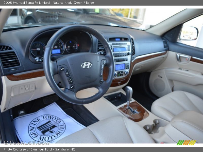  2008 Santa Fe Limited Beige Interior