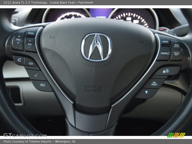 Crystal Black Pearl / Parchment 2012 Acura TL 3.5 Technology