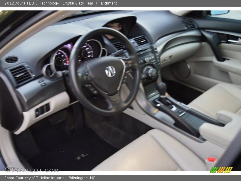 Crystal Black Pearl / Parchment 2012 Acura TL 3.5 Technology