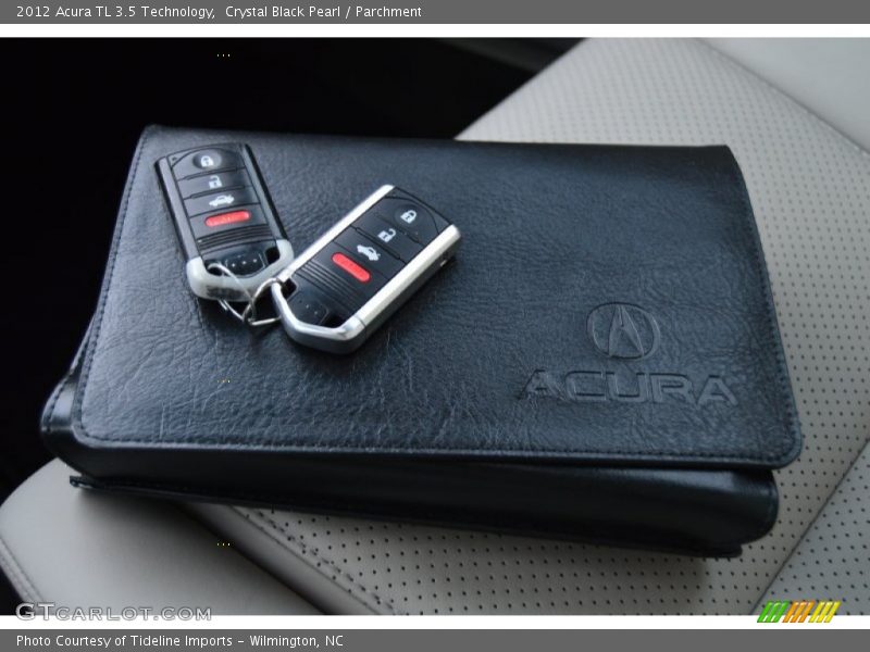 Crystal Black Pearl / Parchment 2012 Acura TL 3.5 Technology