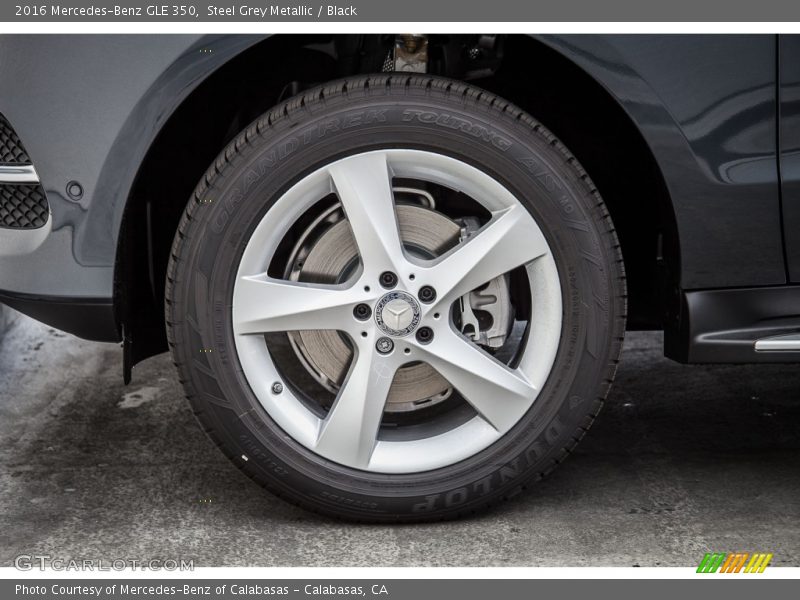 Steel Grey Metallic / Black 2016 Mercedes-Benz GLE 350
