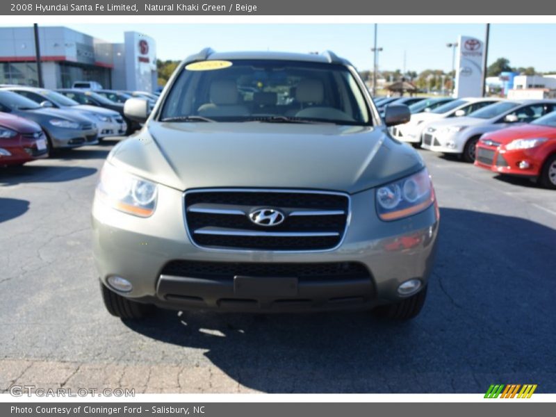 Natural Khaki Green / Beige 2008 Hyundai Santa Fe Limited