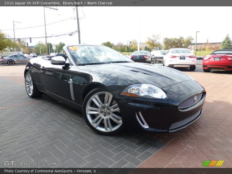 Ebony Black / Warm Charcoal 2010 Jaguar XK XKR Convertible