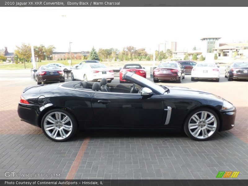 Ebony Black / Warm Charcoal 2010 Jaguar XK XKR Convertible