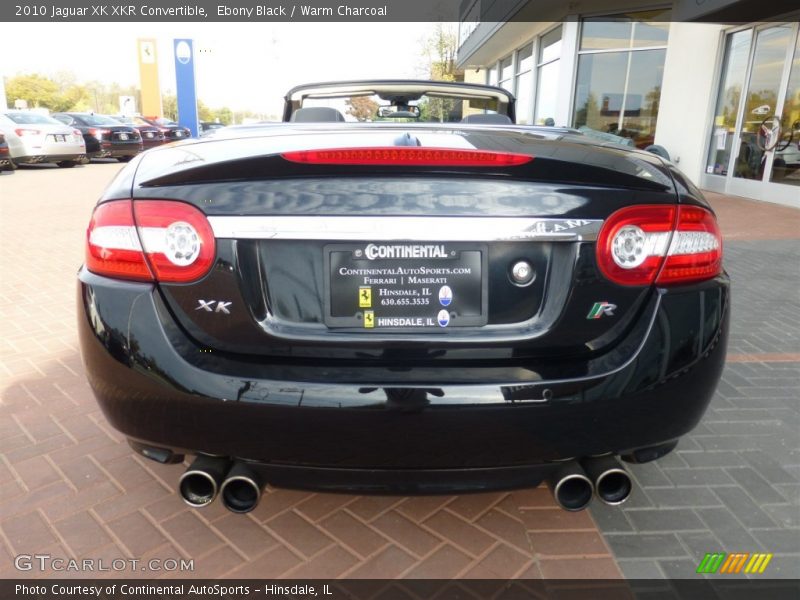 Ebony Black / Warm Charcoal 2010 Jaguar XK XKR Convertible