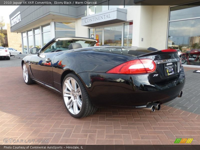 Ebony Black / Warm Charcoal 2010 Jaguar XK XKR Convertible