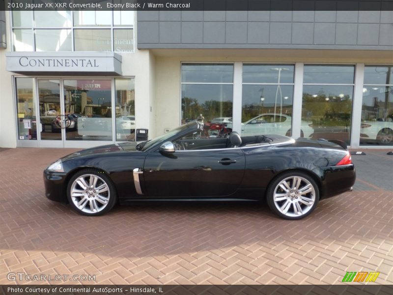 Ebony Black / Warm Charcoal 2010 Jaguar XK XKR Convertible