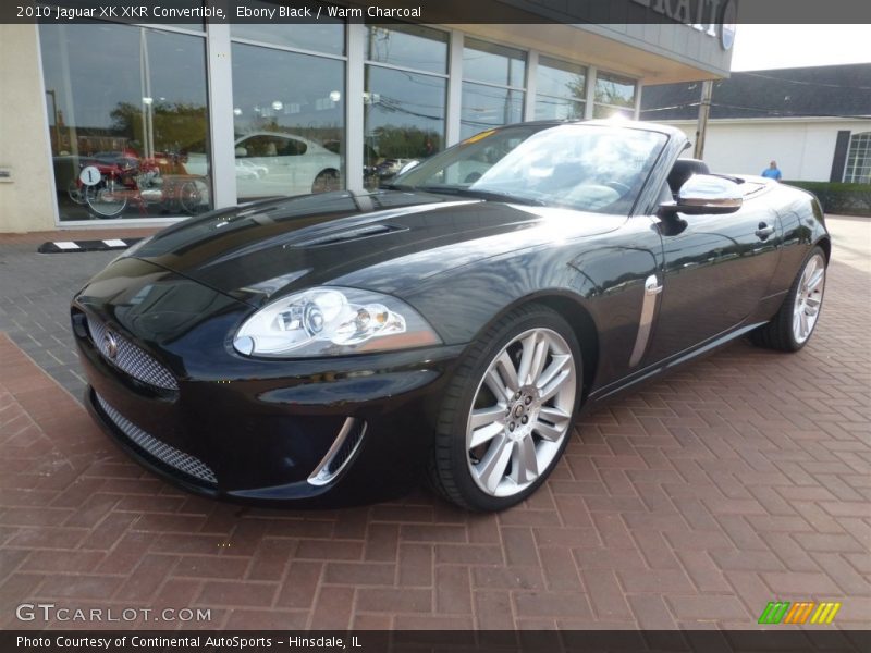 Ebony Black / Warm Charcoal 2010 Jaguar XK XKR Convertible