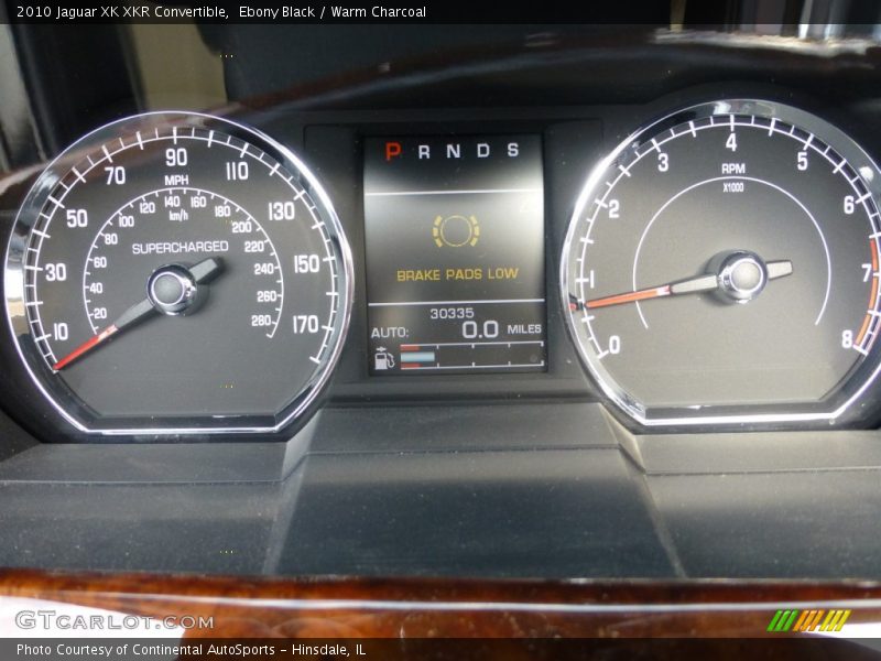 Ebony Black / Warm Charcoal 2010 Jaguar XK XKR Convertible
