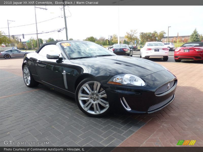 Ebony Black / Warm Charcoal 2010 Jaguar XK XKR Convertible