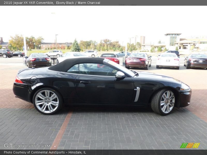 Ebony Black / Warm Charcoal 2010 Jaguar XK XKR Convertible