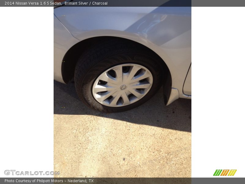 Brilliant Silver / Charcoal 2014 Nissan Versa 1.6 S Sedan
