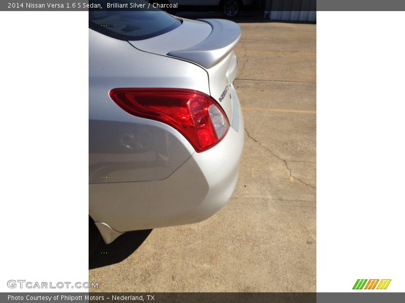 Brilliant Silver / Charcoal 2014 Nissan Versa 1.6 S Sedan