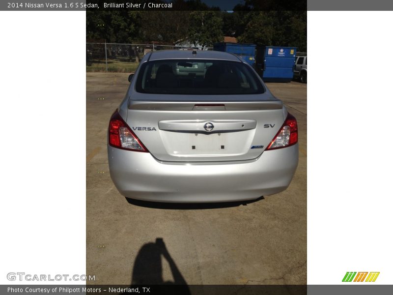 Brilliant Silver / Charcoal 2014 Nissan Versa 1.6 S Sedan