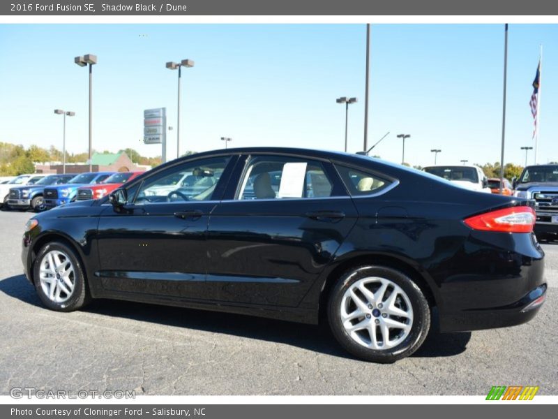 Shadow Black / Dune 2016 Ford Fusion SE