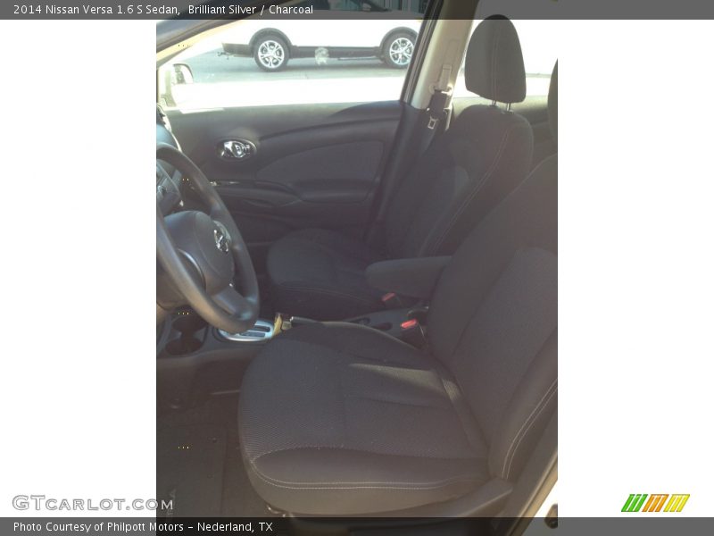 Brilliant Silver / Charcoal 2014 Nissan Versa 1.6 S Sedan