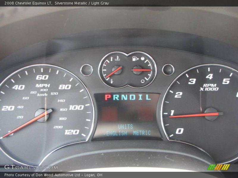 Silverstone Metallic / Light Gray 2008 Chevrolet Equinox LT