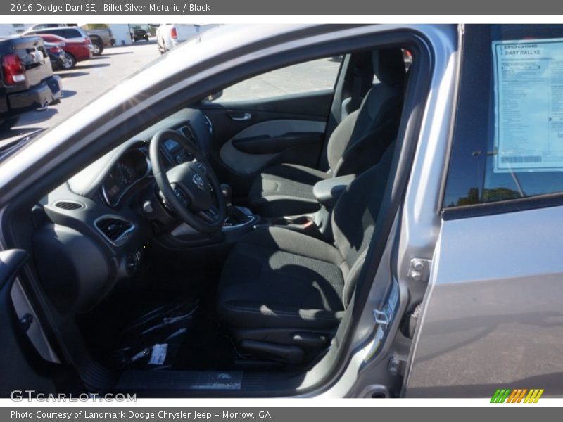 Billet Silver Metallic / Black 2016 Dodge Dart SE