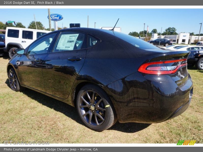 Pitch Black / Black 2016 Dodge Dart SE