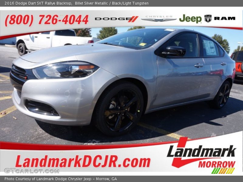 Billet Silver Metallic / Black/Light Tungsten 2016 Dodge Dart SXT Rallye Blacktop