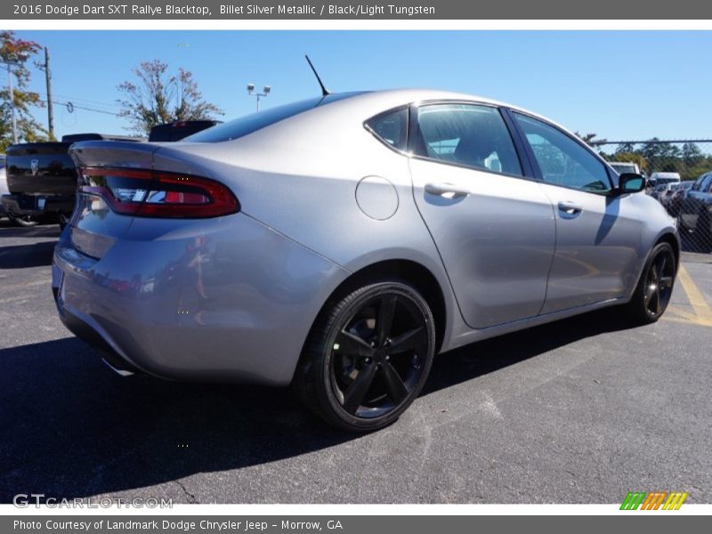 Billet Silver Metallic / Black/Light Tungsten 2016 Dodge Dart SXT Rallye Blacktop