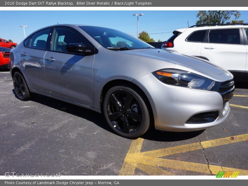 Billet Silver Metallic / Black/Light Tungsten 2016 Dodge Dart SXT Rallye Blacktop