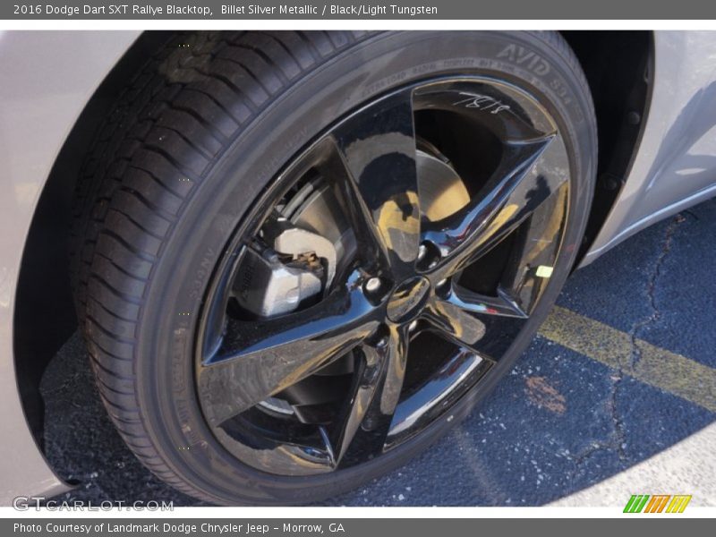 Billet Silver Metallic / Black/Light Tungsten 2016 Dodge Dart SXT Rallye Blacktop