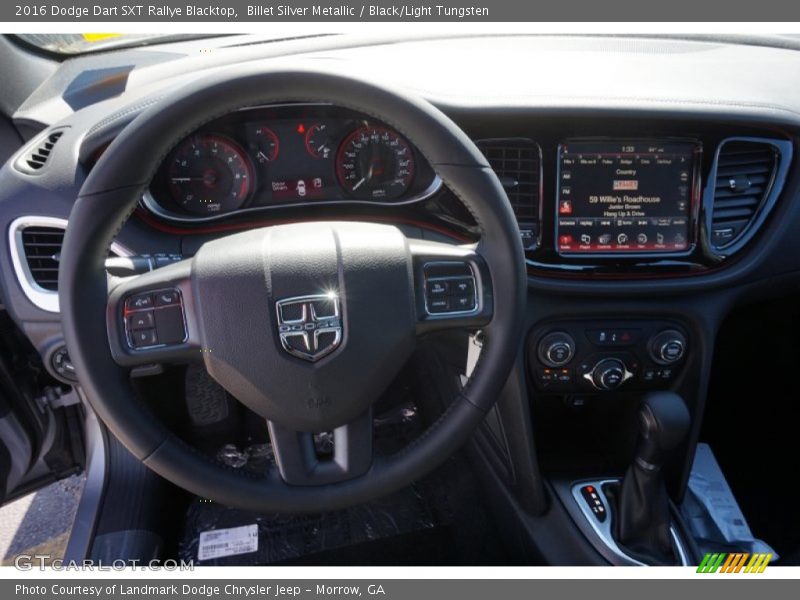 Billet Silver Metallic / Black/Light Tungsten 2016 Dodge Dart SXT Rallye Blacktop