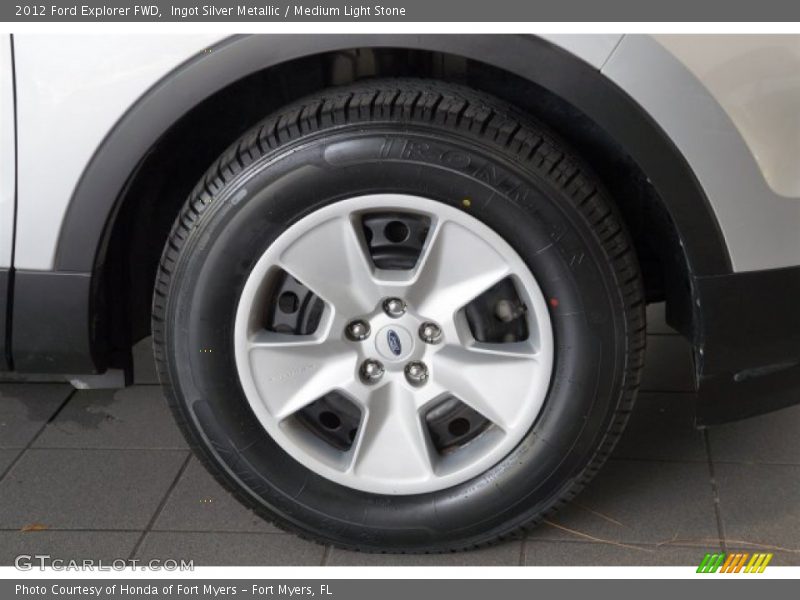 Ingot Silver Metallic / Medium Light Stone 2012 Ford Explorer FWD