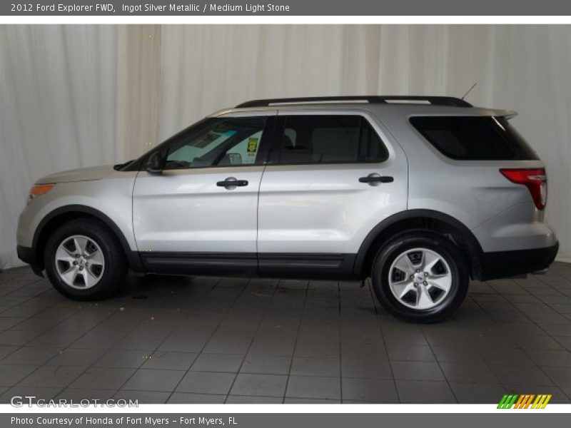 Ingot Silver Metallic / Medium Light Stone 2012 Ford Explorer FWD