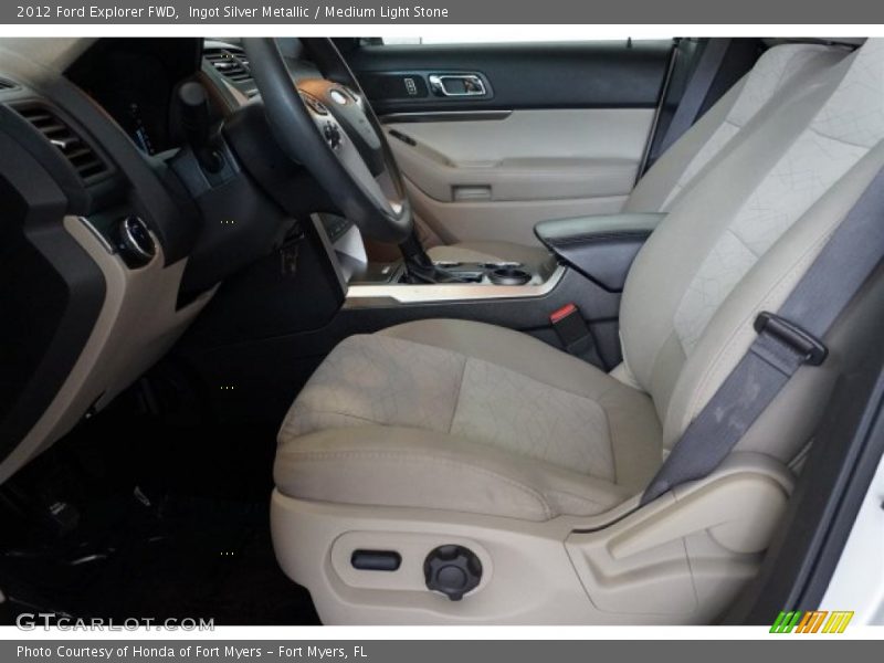 Ingot Silver Metallic / Medium Light Stone 2012 Ford Explorer FWD