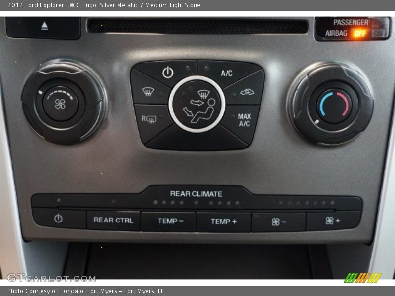 Ingot Silver Metallic / Medium Light Stone 2012 Ford Explorer FWD