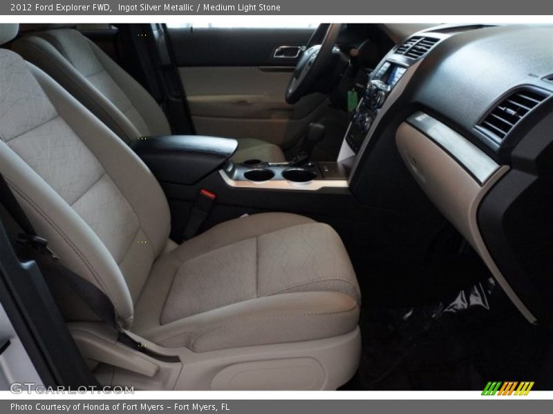 Ingot Silver Metallic / Medium Light Stone 2012 Ford Explorer FWD