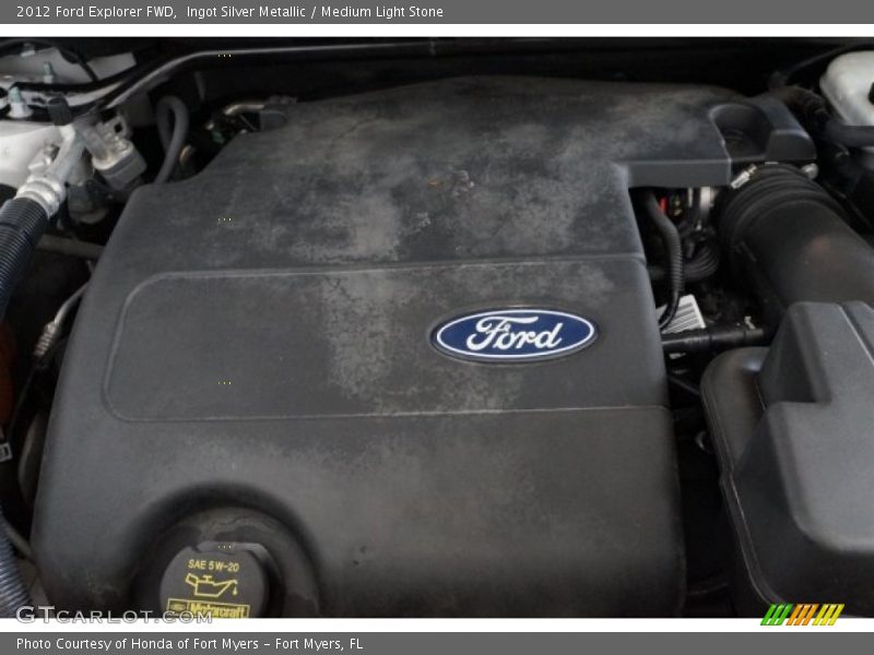 Ingot Silver Metallic / Medium Light Stone 2012 Ford Explorer FWD