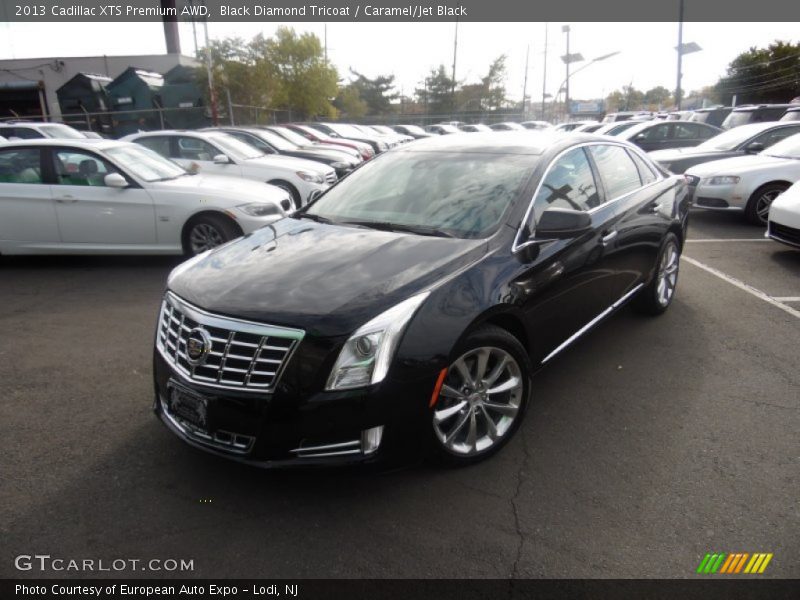 Black Diamond Tricoat / Caramel/Jet Black 2013 Cadillac XTS Premium AWD