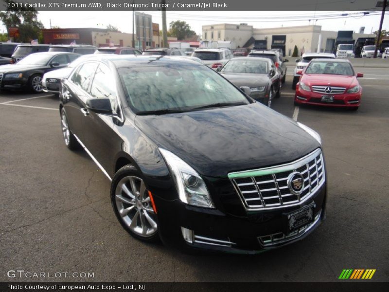 Black Diamond Tricoat / Caramel/Jet Black 2013 Cadillac XTS Premium AWD