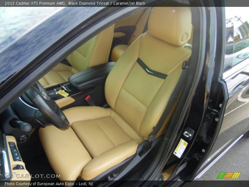 Black Diamond Tricoat / Caramel/Jet Black 2013 Cadillac XTS Premium AWD