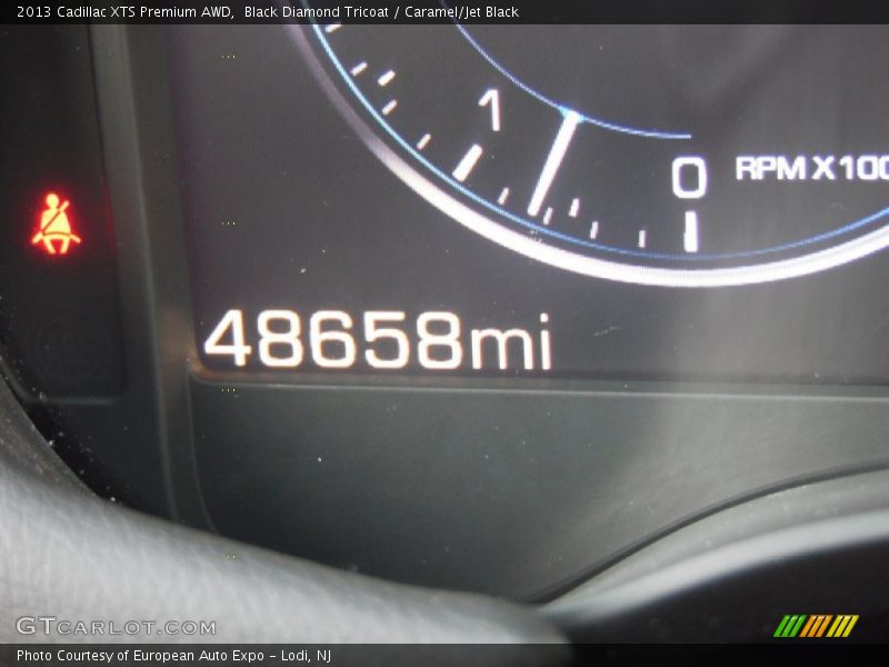 Black Diamond Tricoat / Caramel/Jet Black 2013 Cadillac XTS Premium AWD