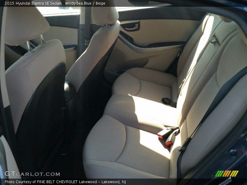 Windy Sea Blue / Beige 2015 Hyundai Elantra SE Sedan