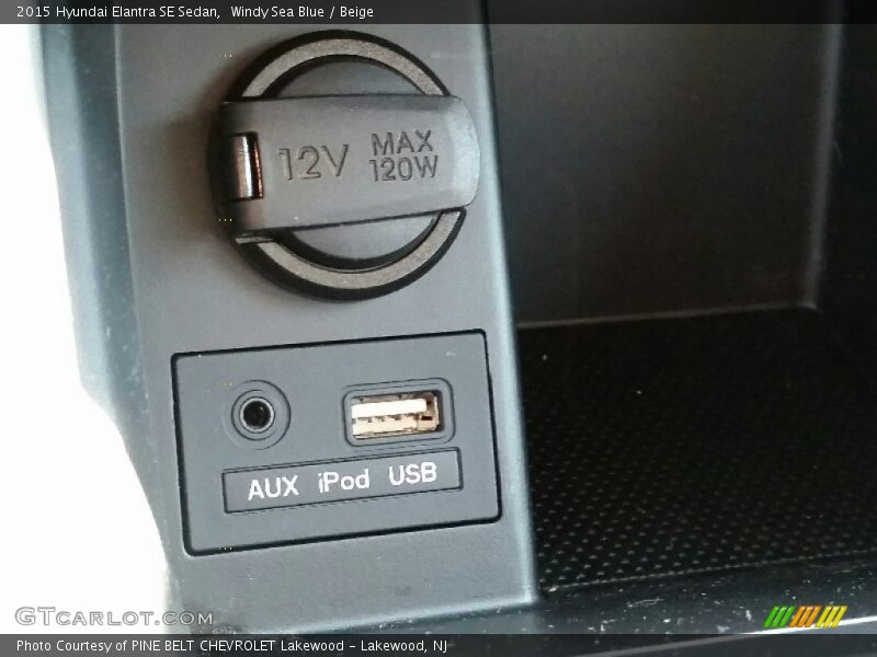 Windy Sea Blue / Beige 2015 Hyundai Elantra SE Sedan
